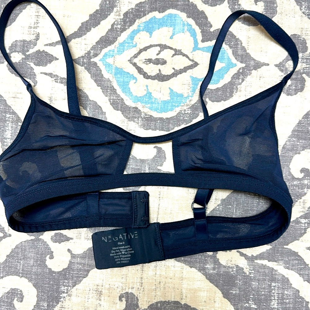 Negative underwear Sieve Cut Out Bra- size 0, Navy